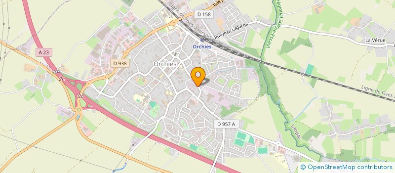 localisation de l'entreprise MADAME SYLVIE LACROIX  ORCHIES