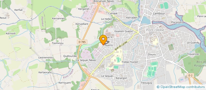 localisation de l'entreprise MADAME SYLVIE LACROIX à PONT-L'ABBE