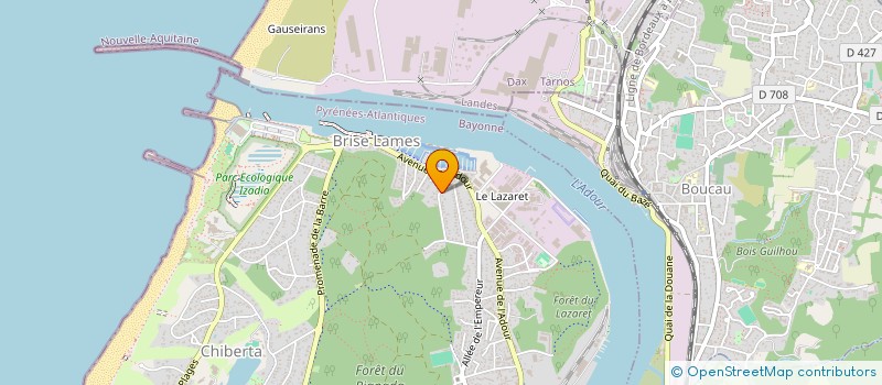 localisation de l'entreprise MADAME SYLVIE LAFFITTE  ANGLET