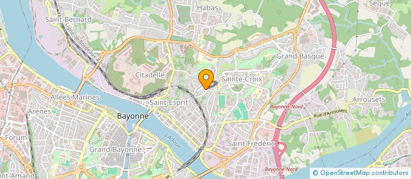localisation de l'entreprise MADAME SYLVIE LAFON à BAYONNE
