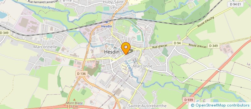 localisation de l'entreprise MADAME SYLVIE LAGACHE  HESDIN