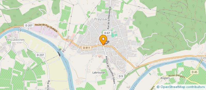 localisation de l'entreprise MADAME SYLVIE LAGARDE à PRAYSSAC
