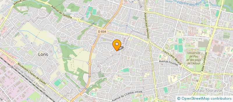 localisation de l'entreprise MADAME SYLVIE LAGARDE  LONS