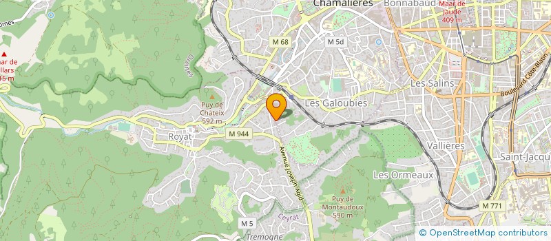 localisation de l'entreprise MADAME SYLVIE LAGOUTTE  CHAMALIERES