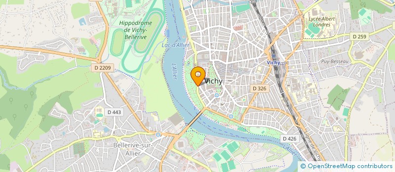 localisation de l'entreprise MADAME SYLVIE LALLIER à VICHY