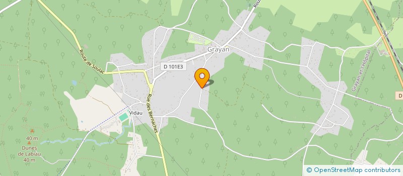 localisation de l'entreprise MADAME SYLVIE LAMARQUE  GRAYAN-ET-L'HOPITAL