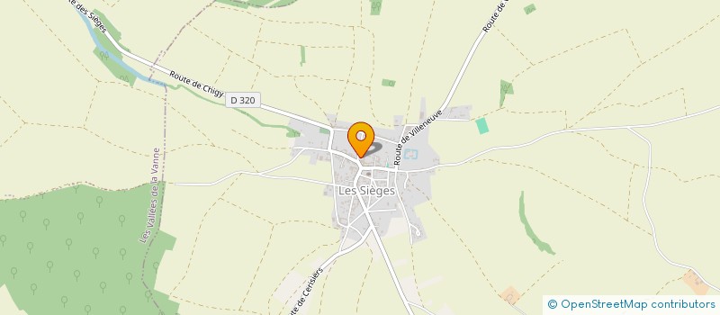 localisation de l'entreprise MADAME SYLVIE LAMBERT  LES SIEGES