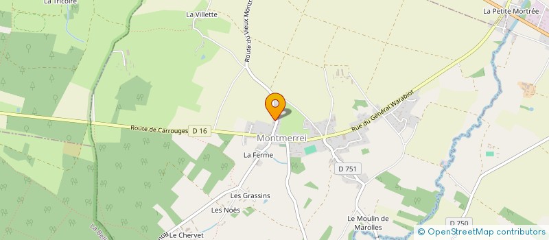 localisation de l'entreprise MADAME SYLVIE LAMBERT à MONTMERREI