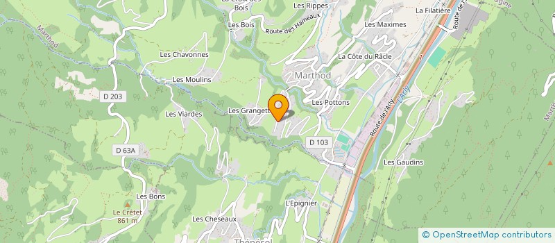 localisation de l'entreprise MADAME SYLVIE LAMBERT  MARTHOD