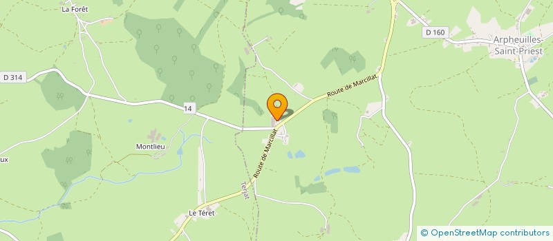 localisation de l'entreprise MADAME SYLVIE LAMOINE  ARPHEUILLES-SAINT-PRIEST