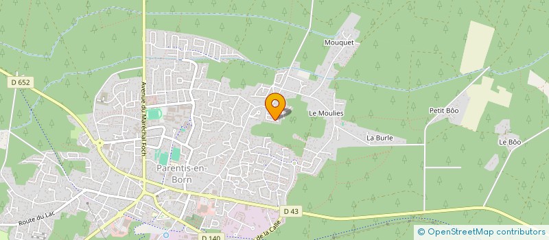 localisation de l'entreprise MADAME SYLVIE LAMOTTE  PARENTIS-EN-BORN