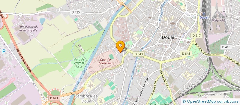 localisation de l'entreprise MADAME SYLVIE LAMOUR à DOUAI