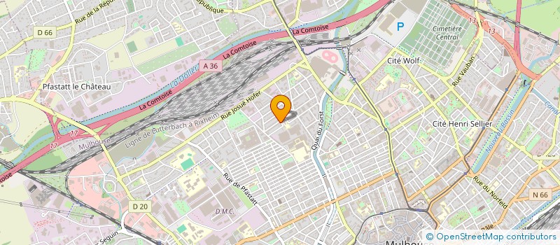 localisation de l'entreprise MADAME SYLVIE LANAU  MULHOUSE