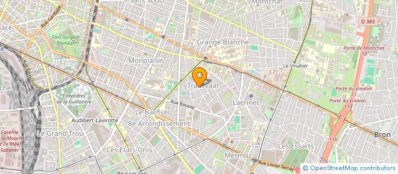 localisation de l'entreprise MADAME SYLVIE LANDRAUD  LYON