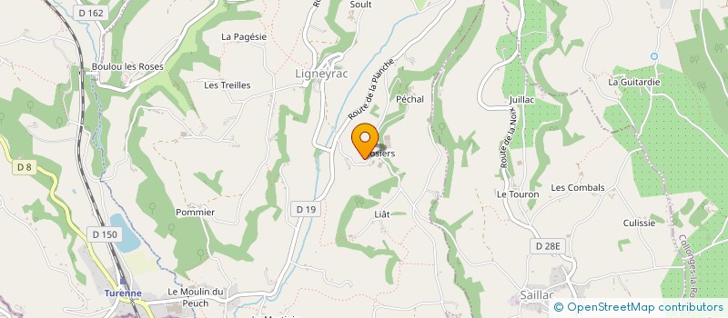 localisation de l'entreprise MADAME SYLVIE LANGOT à LIGNEYRAC