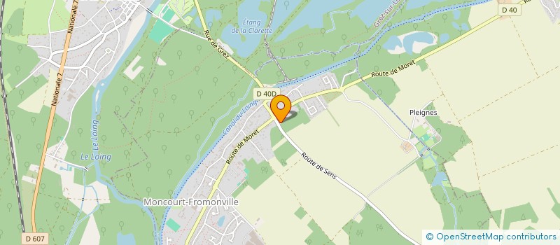 localisation de l'entreprise MADAME SYLVIE LANGRAND à NEMOURS