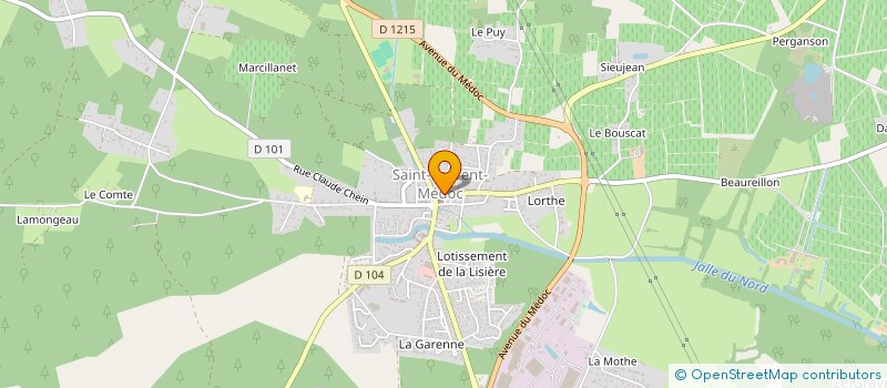 localisation de l'entreprise MADAME SYLVIE LANNES  SAINT-LAURENT-MEDOC