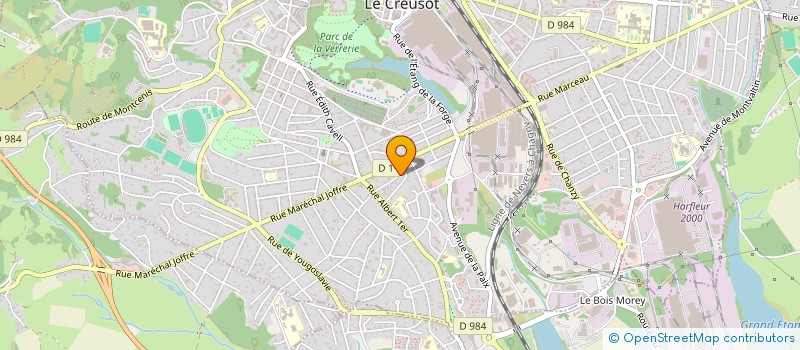 localisation de l'entreprise MADAME SYLVIE LAPLANTE à LE CREUSOT