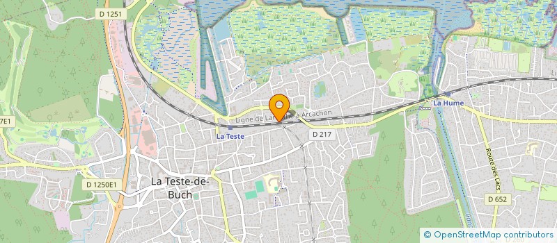 localisation de l'entreprise MADAME SYLVIE LAPORTE à LA TESTE-DE-BUCH