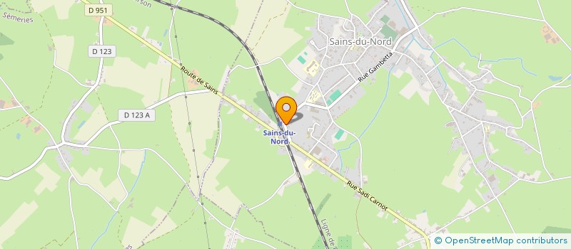 localisation de l'entreprise MADAME SYLVIE LARDEUR  SAINS-DU-NORD