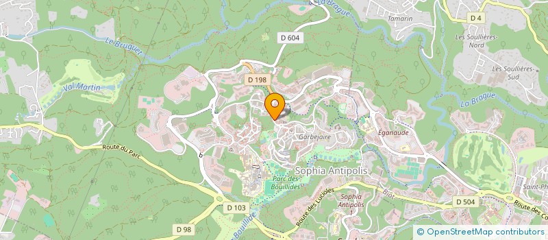 localisation de l'entreprise MADAME SYLVIE LARIVE  VALBONNE