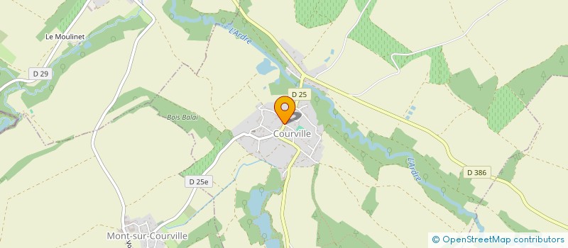 localisation de l'entreprise MADAME SYLVIE LASSERRE  COURVILLE