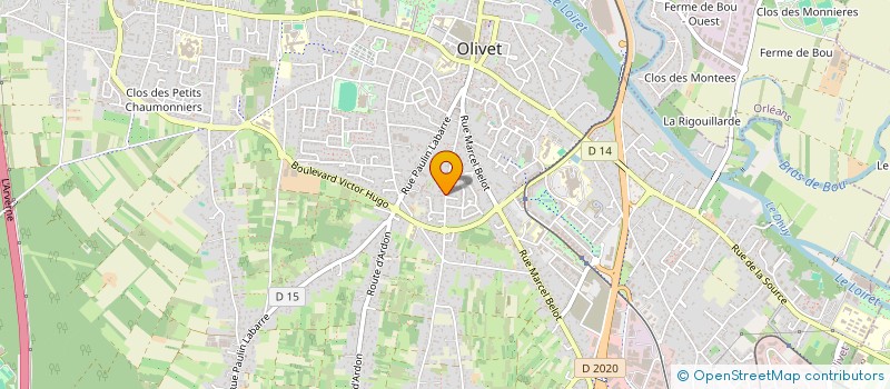 localisation de l'entreprise MADAME SYLVIE LASSEUR  OLIVET