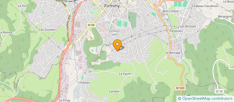 localisation de l'entreprise MADAME SYLVIE LAURANSON  SAINT-ETIENNE