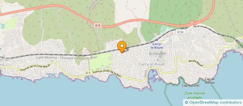 localisation de l'entreprise MADAME SYLVIE LAURIOL  CARRY-LE-ROUET