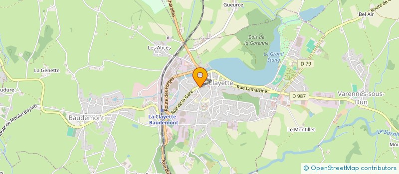 localisation de l'entreprise MADAME SYLVIE LAVAL à LA CLAYETTE