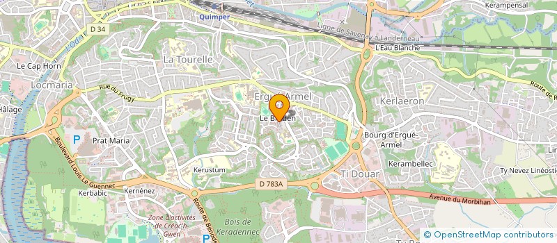 localisation de l'entreprise MADAME SYLVIE LAVALOU  QUIMPER