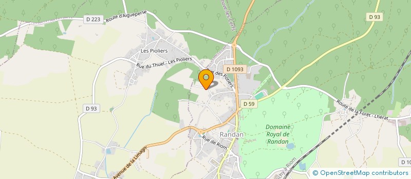 localisation de l'entreprise MADAME SYLVIE LAVILLE  RANDAN