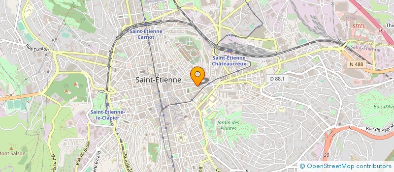localisation de l'entreprise MADAME SYLVIE LAZARE à SAINT-ETIENNE