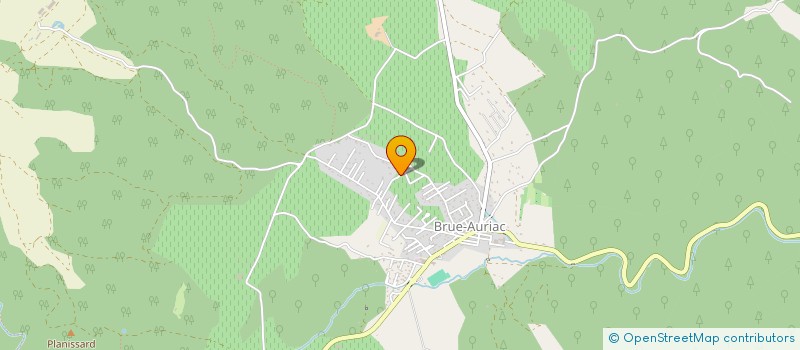 localisation de l'entreprise MADAME SYLVIE LAZZERINI  BRUE-AURIAC