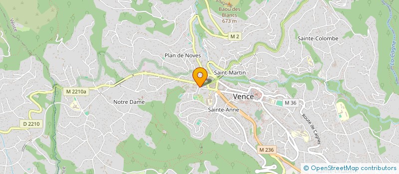 localisation de l'entreprise MADAME SYLVIE LE BELLEC à VENCE