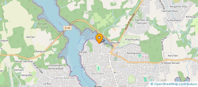 localisation de l'entreprise MADAME SYLVIE LE BERRE  BENODET