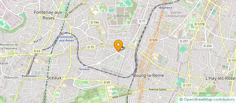 localisation de l'entreprise MADAME SYLVIE LE CALVEZ à SCEAUX