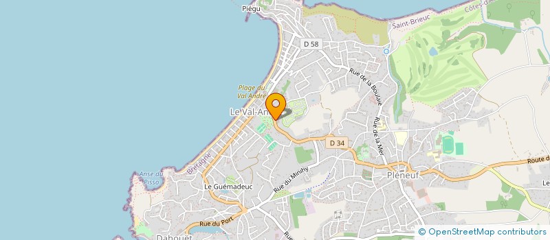 localisation de l'entreprise MADAME SYLVIE LE CALVEZ  PLENEUF-VAL-ANDRE