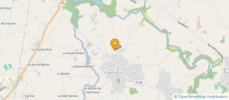 localisation de l'entreprise MADAME SYLVIE LE CORGUILLE  COETMIEUX