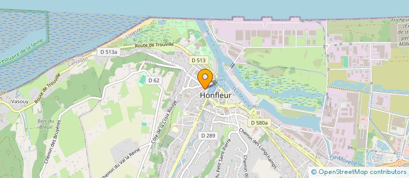 localisation de l'entreprise MADAME SYLVIE LE GAC à HONFLEUR