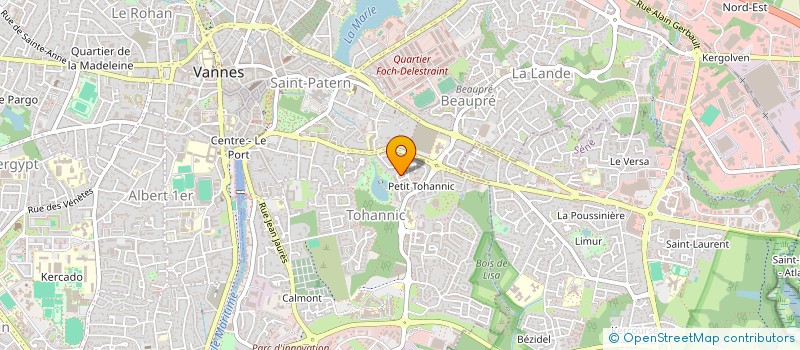 localisation de l'entreprise MADAME SYLVIE LE GALL à VANNES