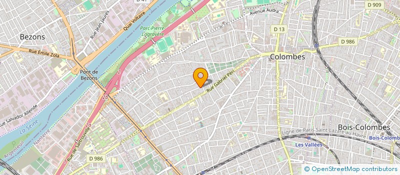 localisation de l'entreprise MADAME SYLVIE LE GOAZIOU à COLOMBES