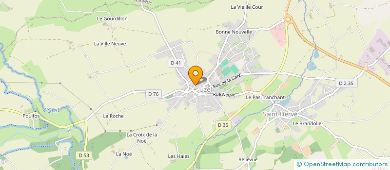 localisation de l'entreprise MADAME SYLVIE LE LOUARNE  UZEL