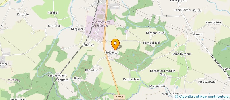 localisation de l'entreprise MADAME SYLVIE LE LOUER  PLUVIGNER