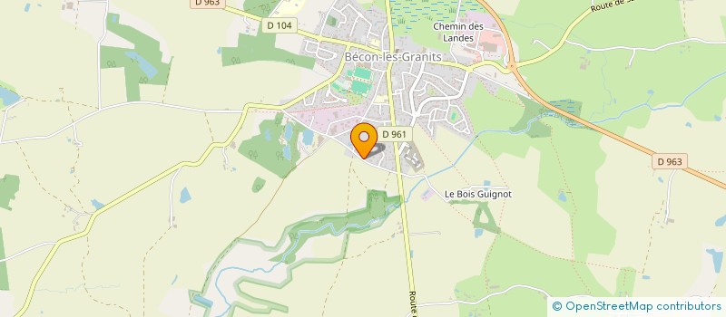 localisation de l'entreprise MADAME SYLVIE LE LUC  BECON-LES-GRANITS