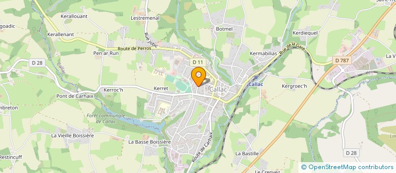 localisation de l'entreprise MADAME SYLVIE LE MOIGNE  CALLAC