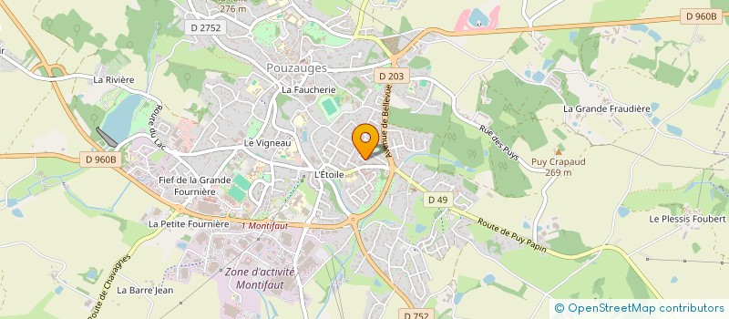 localisation de l'entreprise MADAME SYLVIE LE MOINE à POUZAUGES