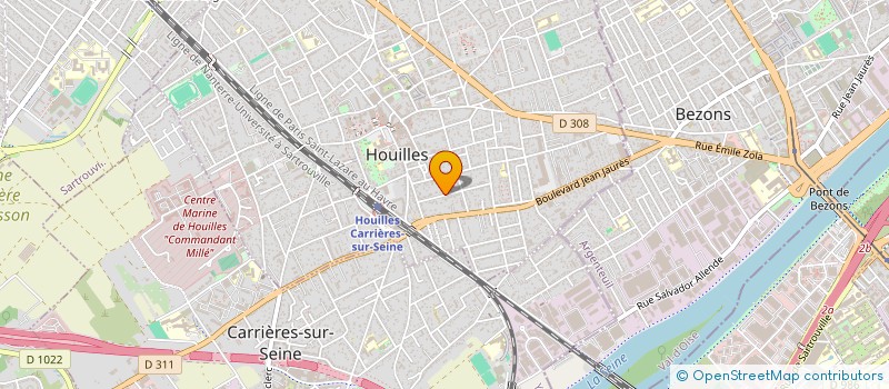 localisation de l'entreprise MADAME SYLVIE LE MOUEL  HOUILLES