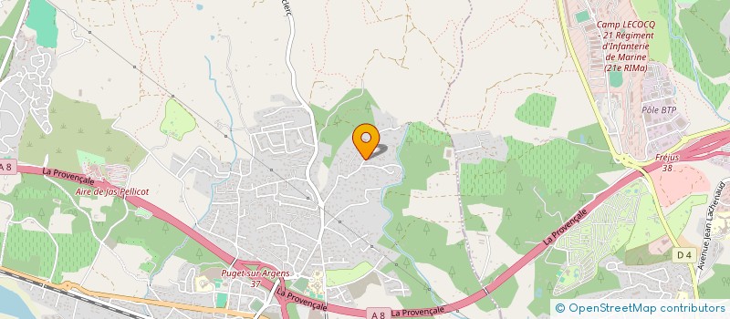 localisation de l'entreprise MADAME SYLVIE LE NINIVIN  PUGET-SUR-ARGENS