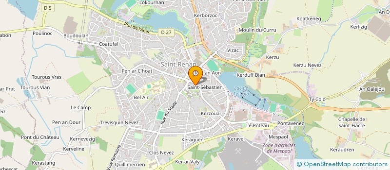 localisation de l'entreprise MADAME SYLVIE LE PAGE à SAINT-RENAN